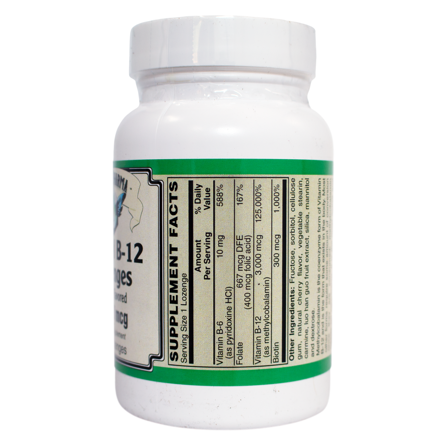 Methyl B-12, 3,000mcg Lozenges-AlchePharma