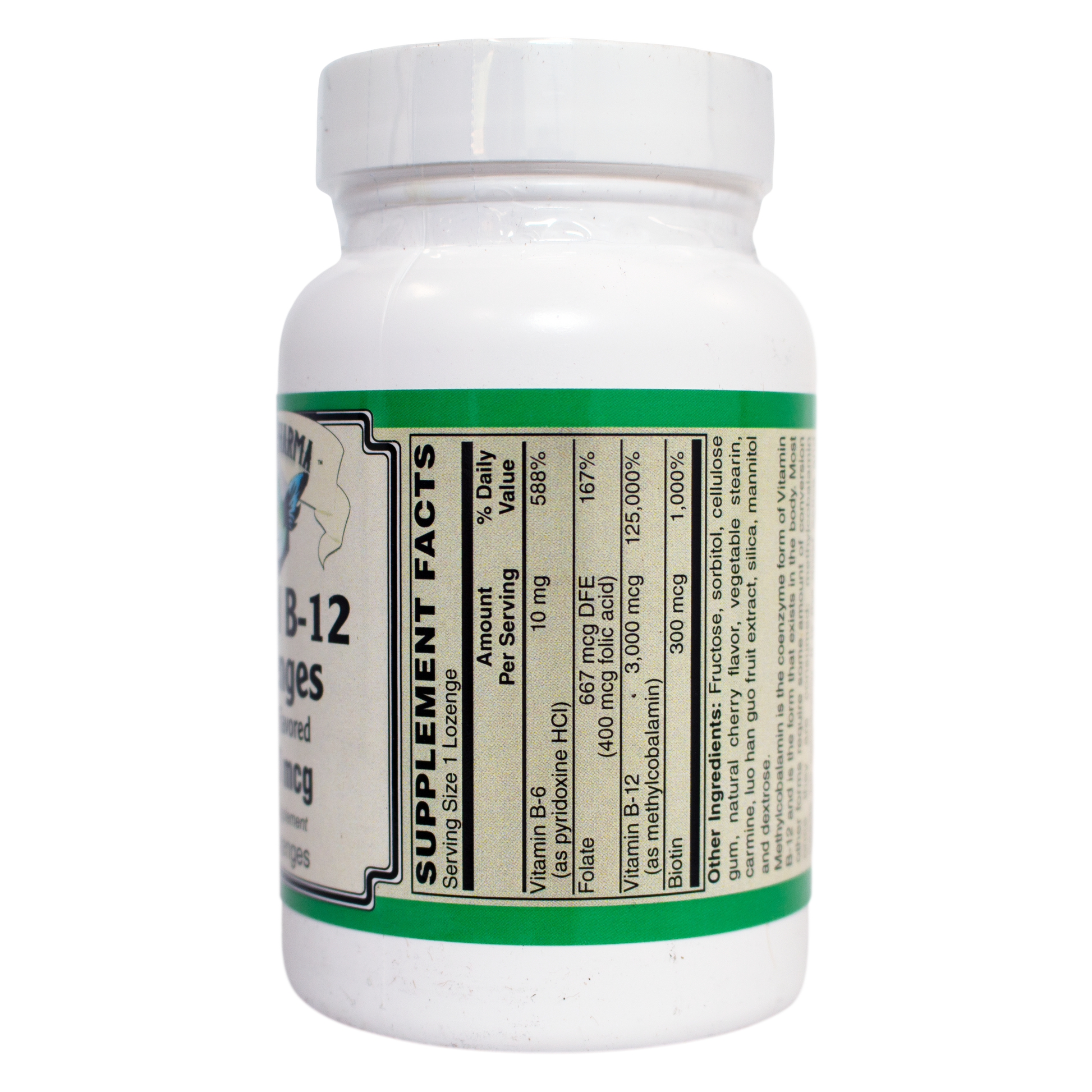 Methyl B-12, 3,000mcg Lozenges-AlchePharma