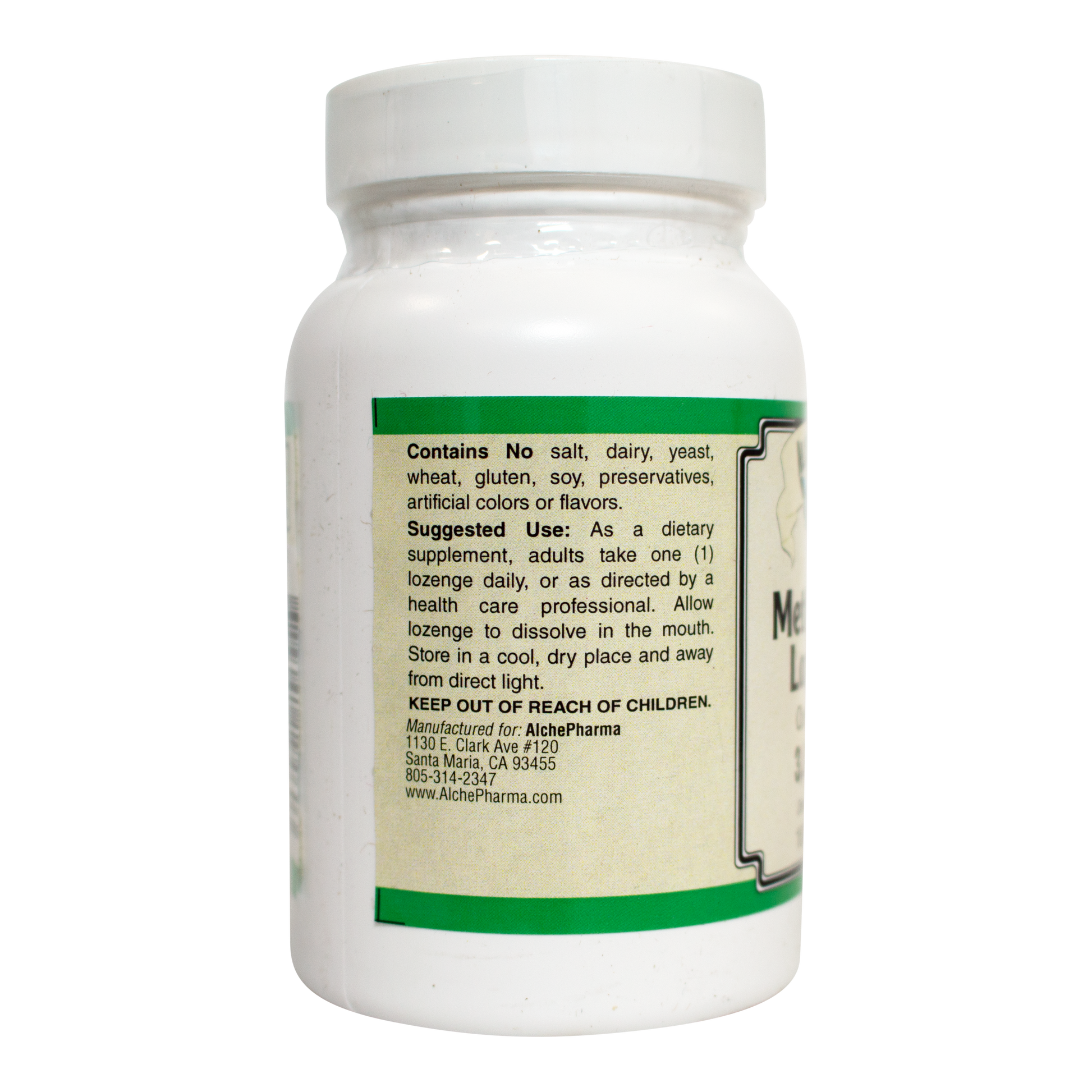 Methyl B-12, 3,000mcg Lozenges-AlchePharma