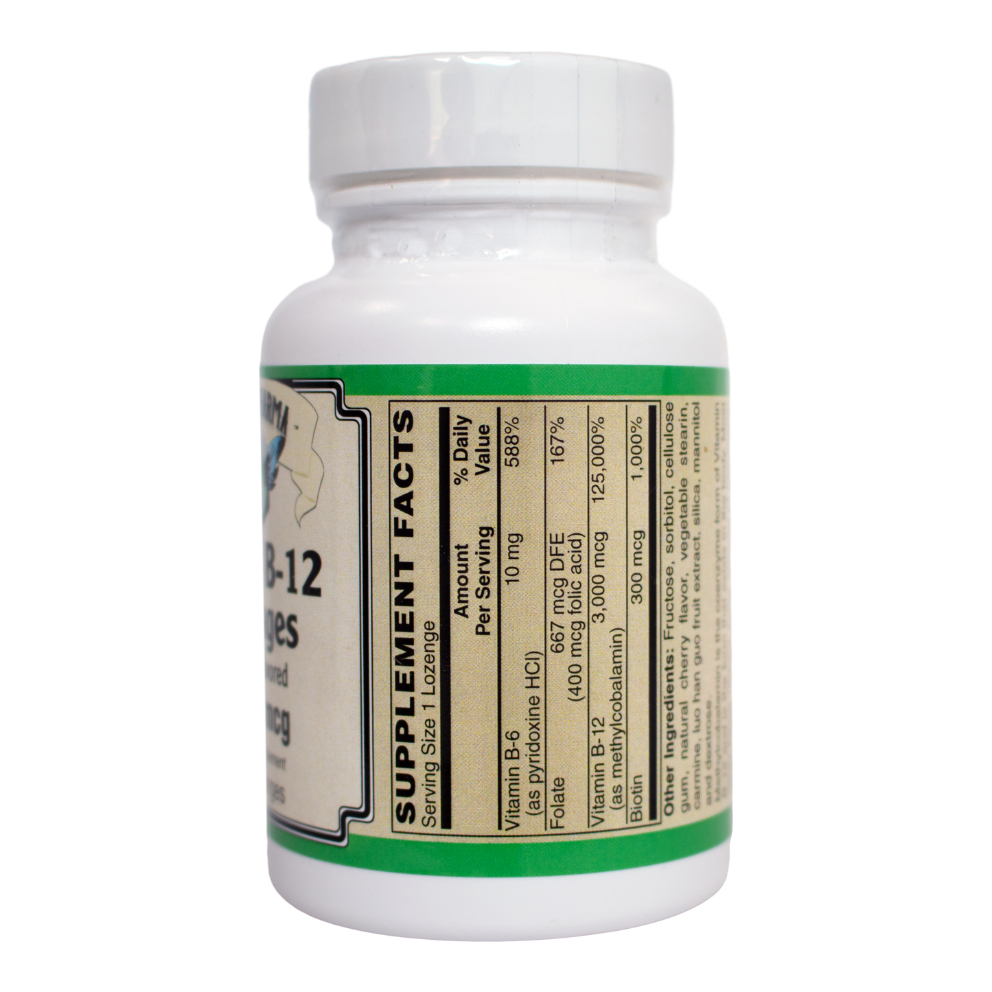 Methyl B-12, 3,000mcg Lozenges-AlchePharma