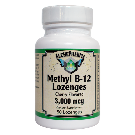 Methyl B-12, 3,000mcg Lozenges-AlchePharma