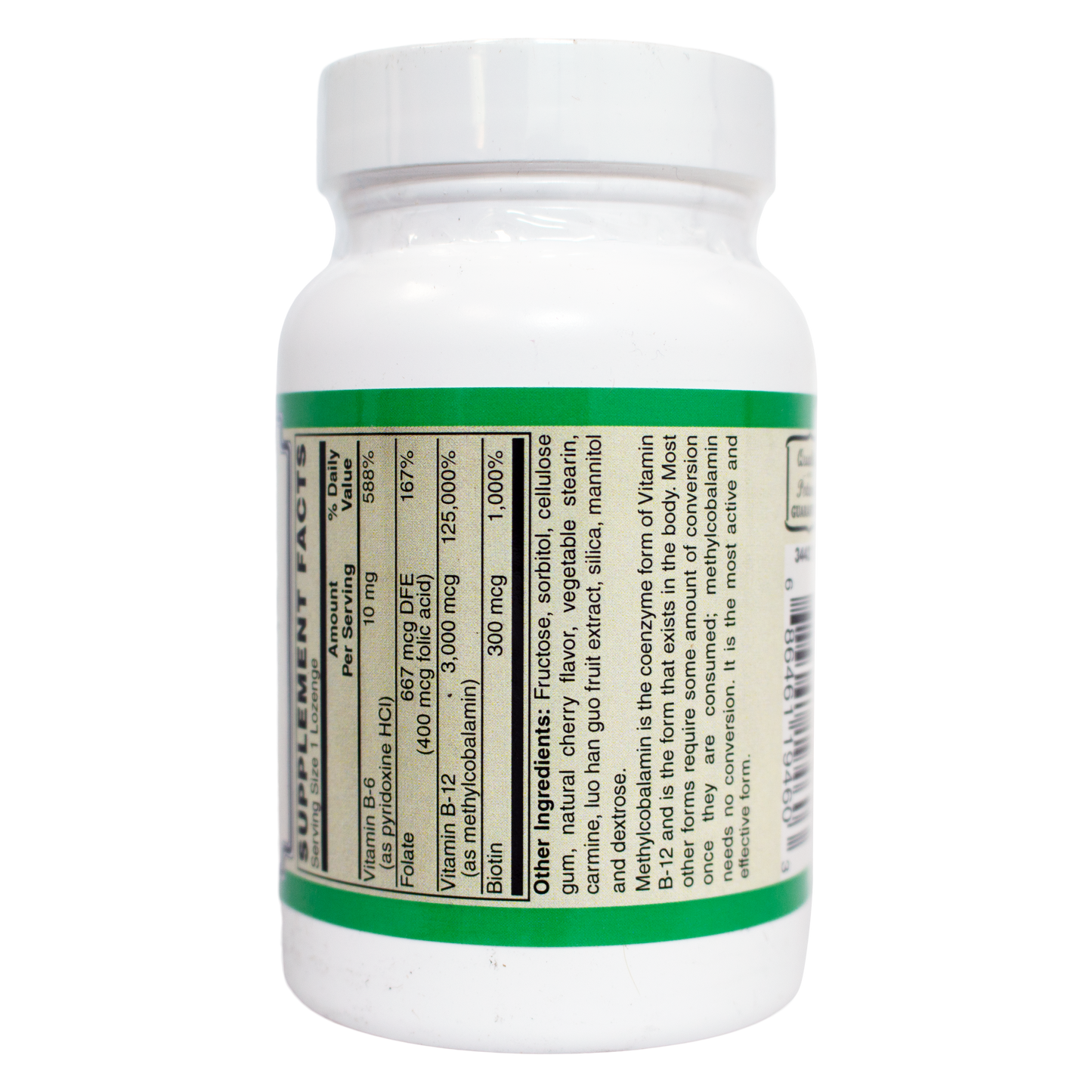 Methyl B-12, 3,000mcg Lozenges-AlchePharma