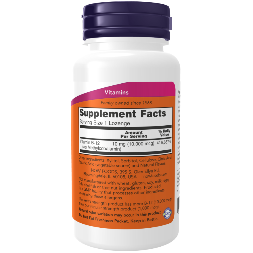 Methyl B-12, Extra Strength 10,000 mcg Lozenges-Vitamins-AlchePharma