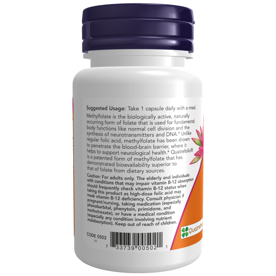 Methyl Folate 5000 mcg Veg Capsules-Vitamins-AlchePharma