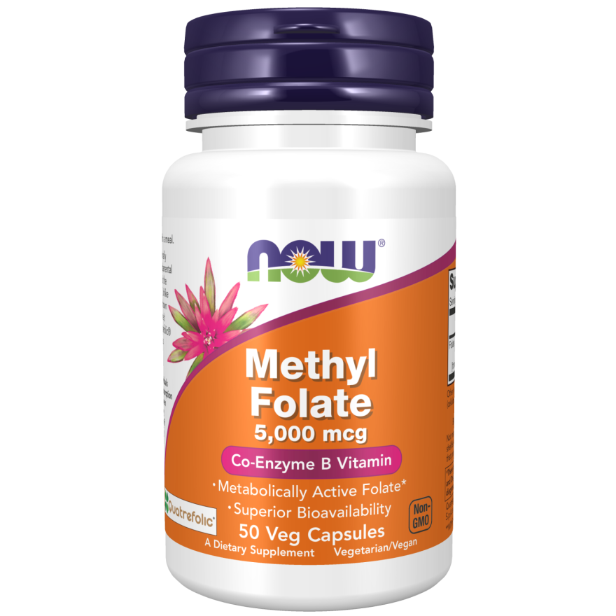Methyl Folate 5000 mcg Veg Capsules-Vitamins-AlchePharma