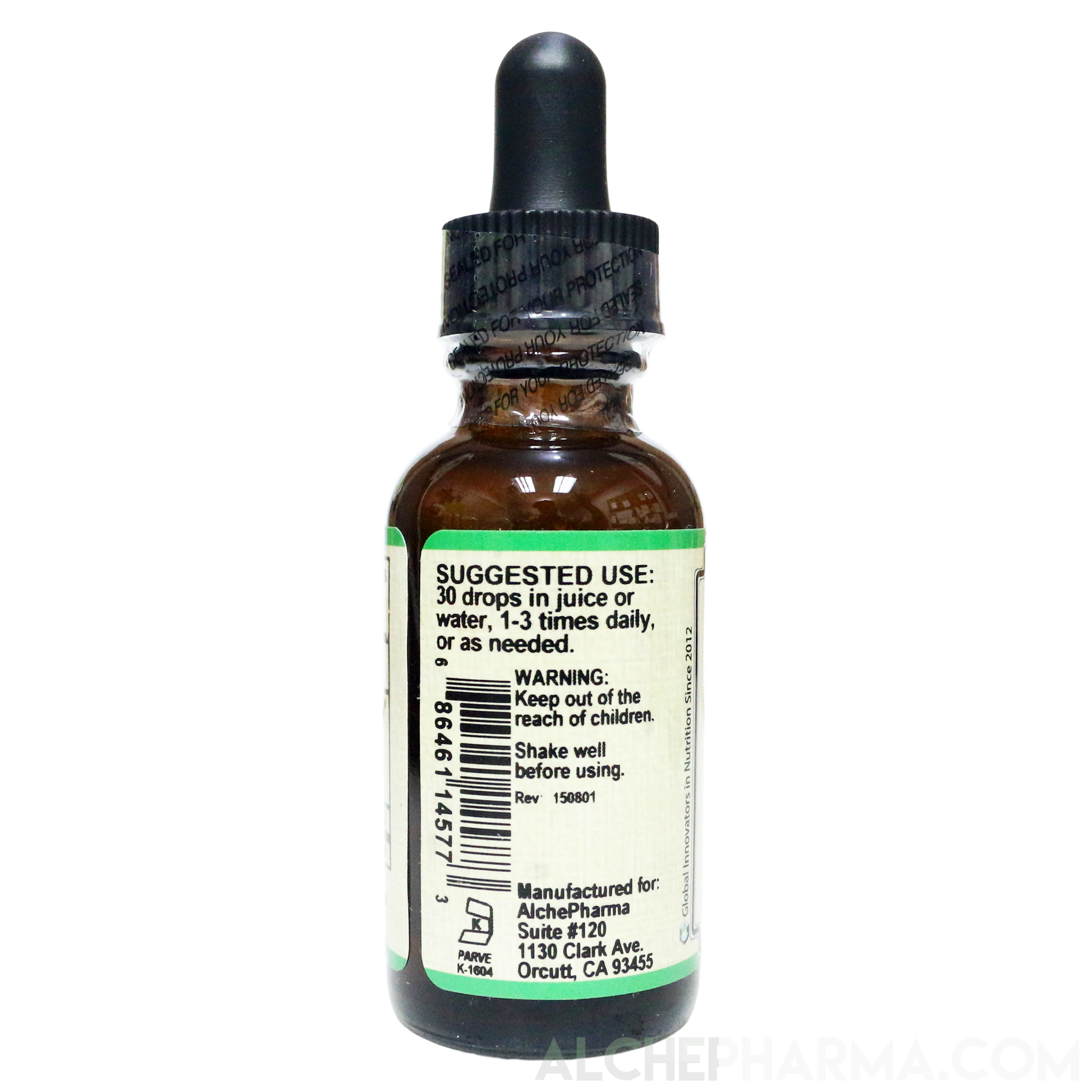 Milk Thistle (Alcohol Free ) w/ Organic Milk Thistle Seed HSR 1:3 Parve K-1604-AlchePharma