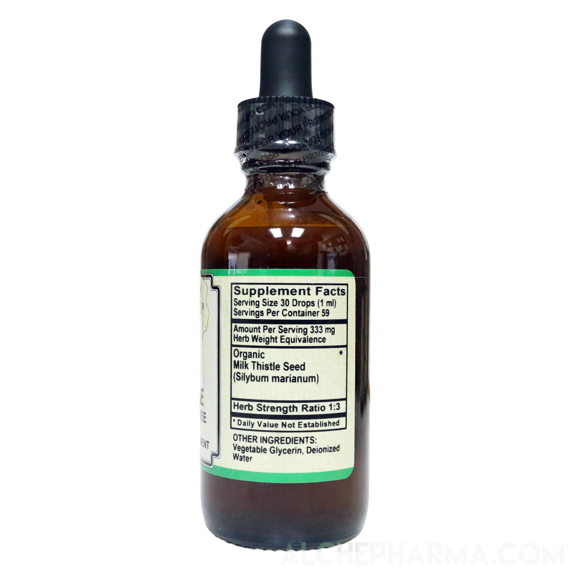 Milk Thistle (Alcohol Free ) w/ Organic Milk Thistle Seed HSR 1:3 Parve K-1604-AlchePharma