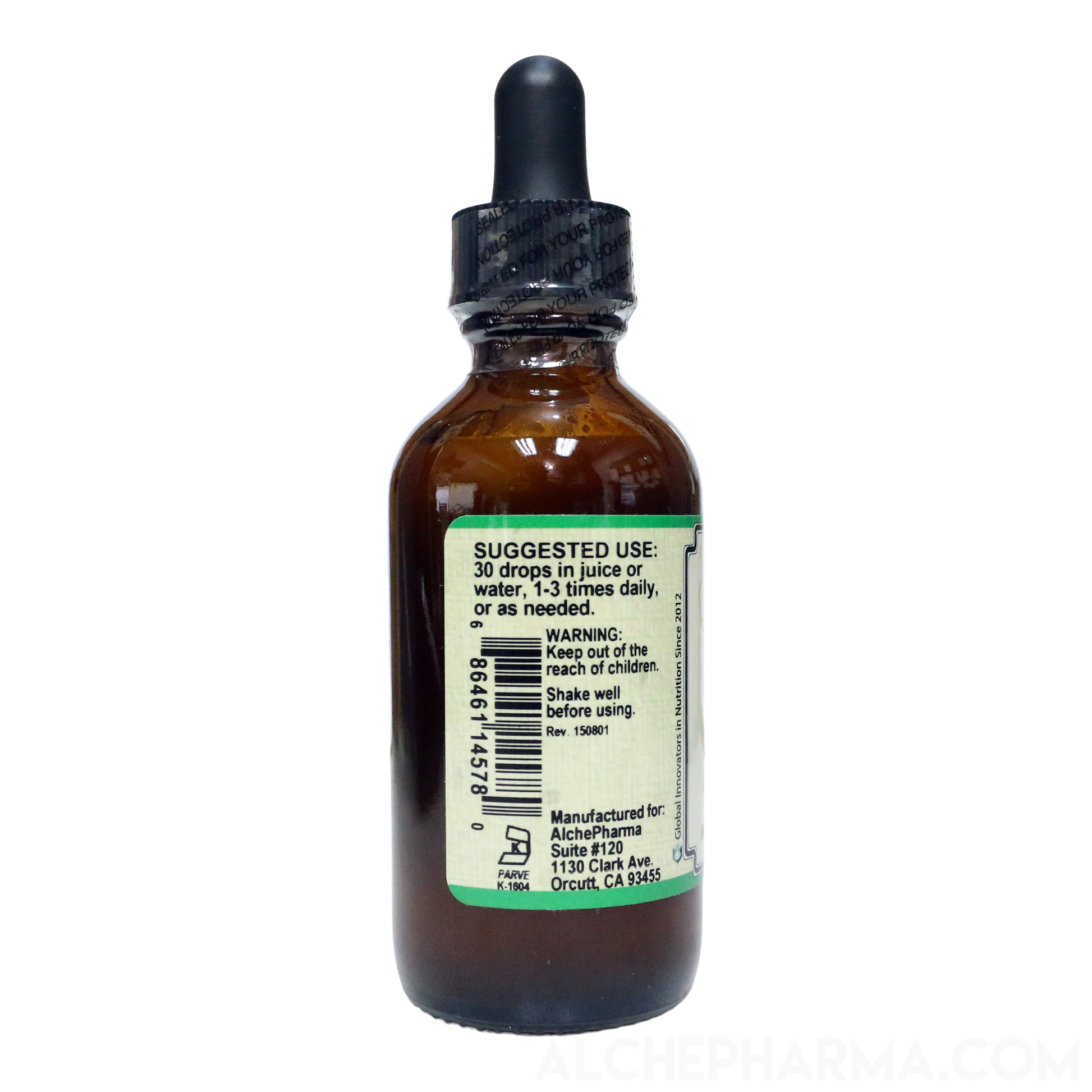 Milk Thistle (Alcohol Free ) w/ Organic Milk Thistle Seed HSR 1:3 Parve K-1604-AlchePharma