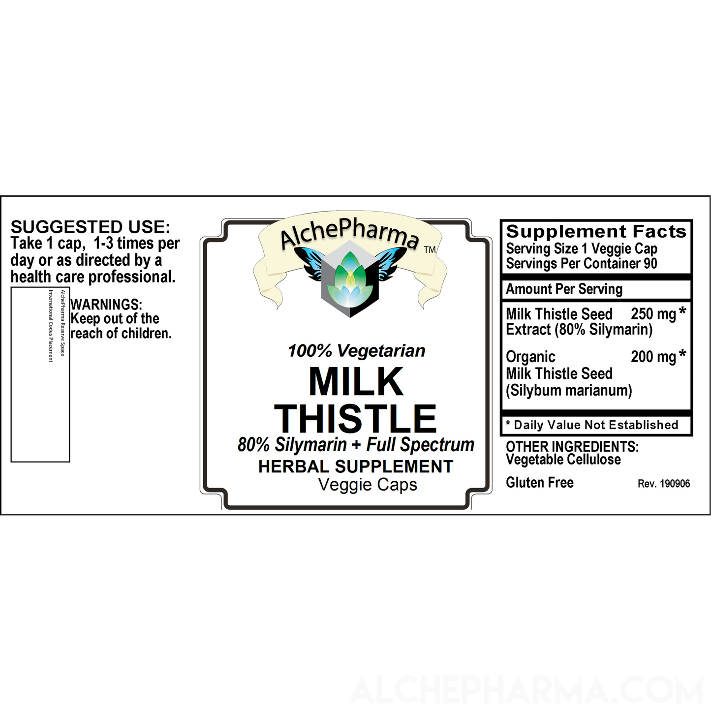 Milk Thistle Seed - Full Spectrum Organic Milk Thistle and Silymarin Extract-Herb-AlchePharma