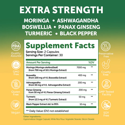 Moringa Blend - Extra Strength - 60 Capsules