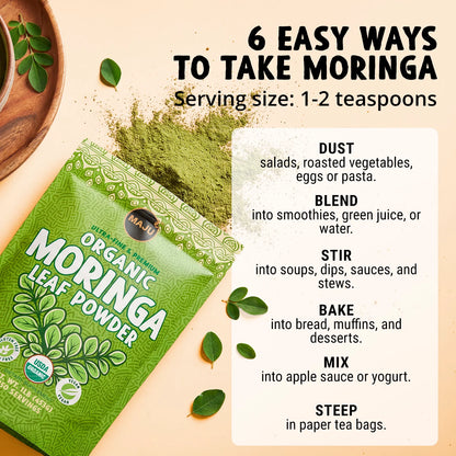 Organic Moringa Powder (1 lb)