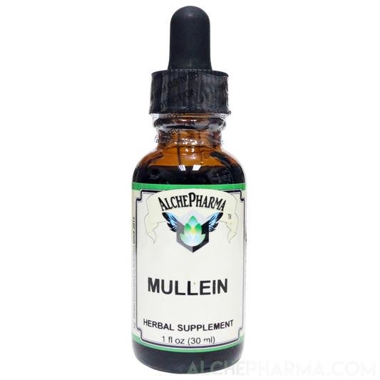 Mullein Leaf Tincture ( Wild Harvested Verbascum spp. ) HSR 1:3 Parve K-1604-AlchePharma