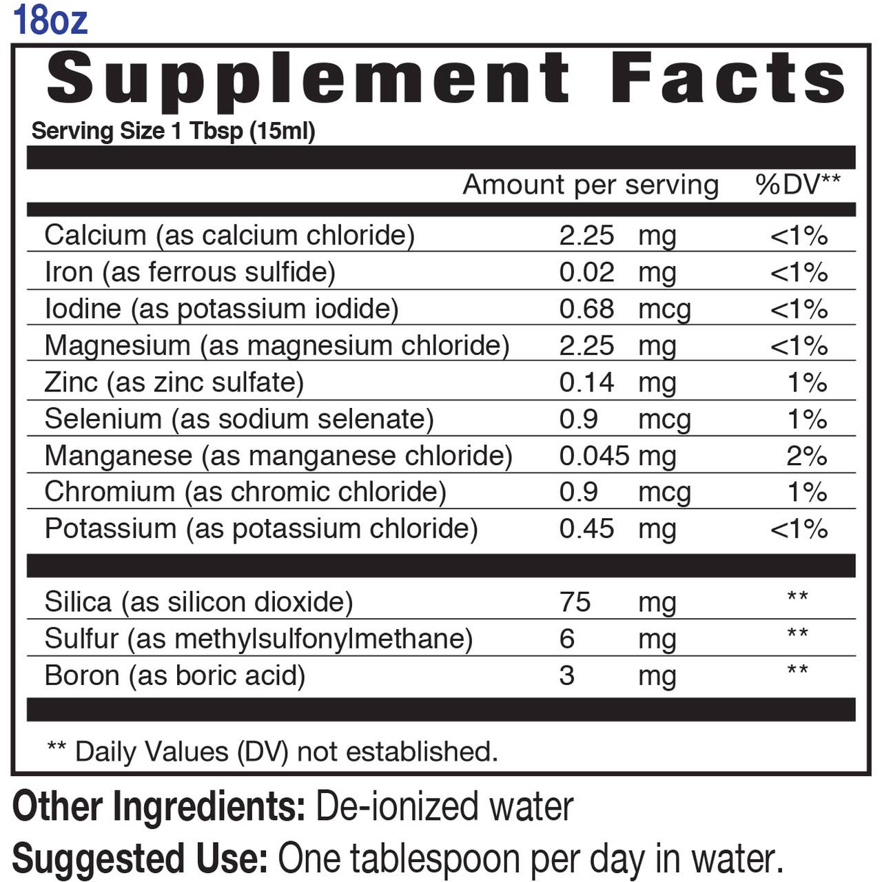 Ionic Liquid Multiple Mineral: Multicoloured / Multicoloured / 18oz-AlchePharma