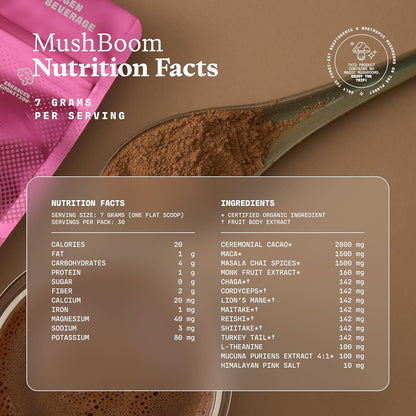 MushBoom! - Superfood Latte Coffee Alternative - 210 Grams