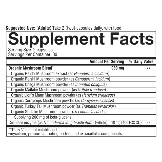 Mushroom Immune Complex 60 Veg Caps-Immune Support-AlchePharma