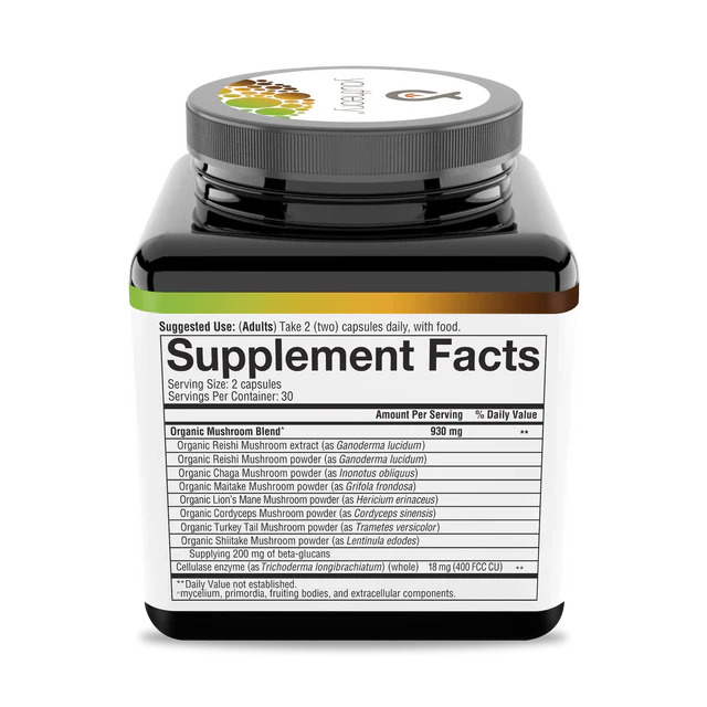 Mushroom Immune Complex 60 Veg Caps-Immune Support-AlchePharma