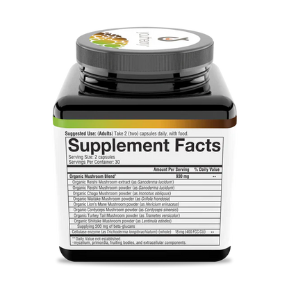 Mushroom Immune Complex 60 Veg Caps-Immune Support-AlchePharma