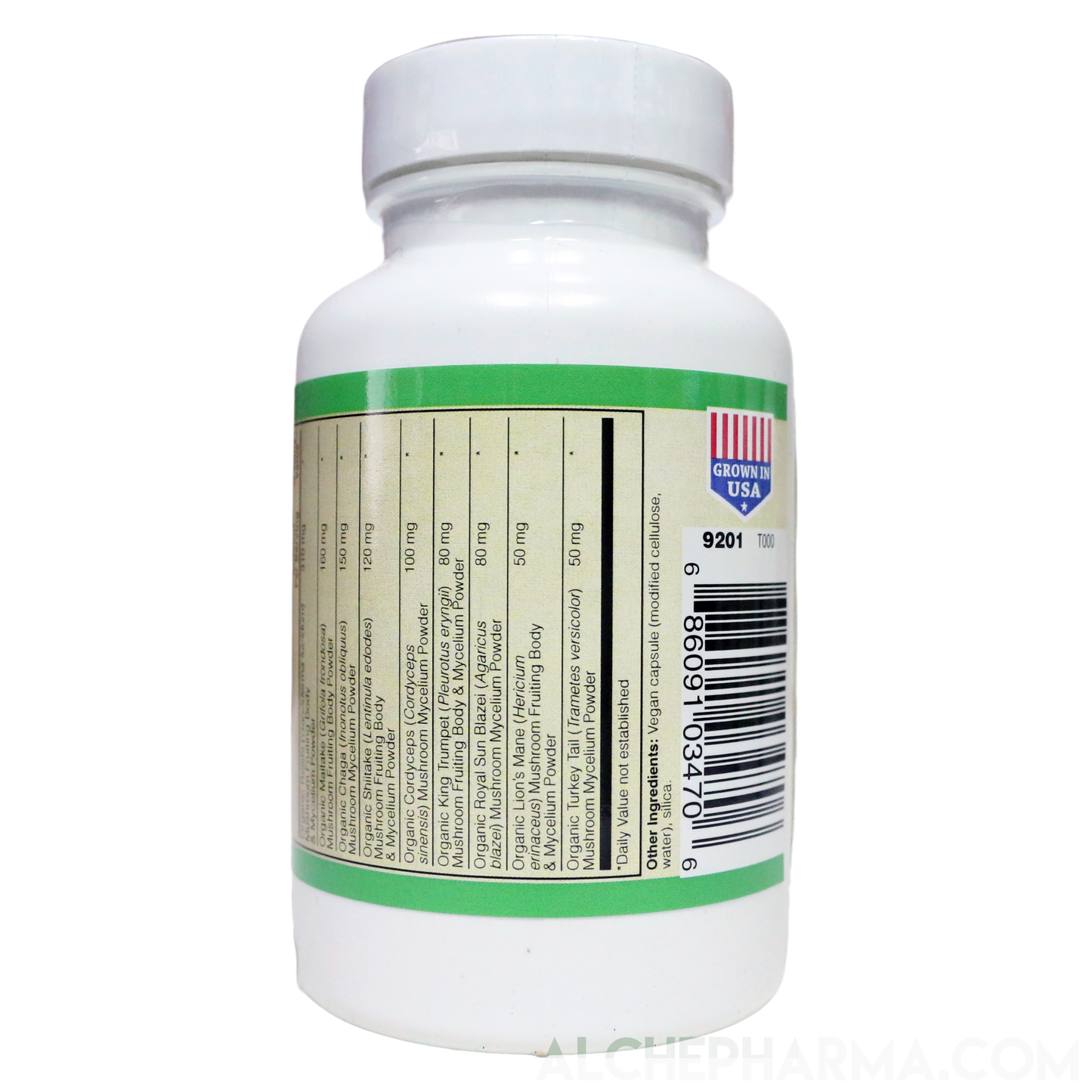 Mushroom Immune Support (Organic Multi-Species Blend) derived from Mycelium & Fruiting Body-Mushrooms-AlchePharma