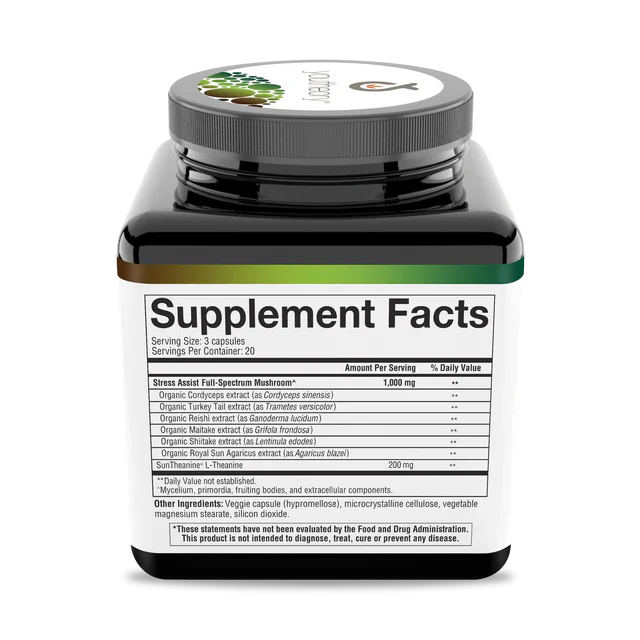 Mushroom Stress Complex 60 Veg Caps-Stress-AlchePharma