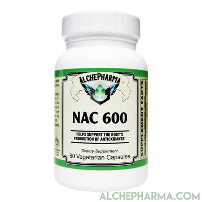 N-acetyl cysteine (NAC) 600mg Active w/ Co-Factors L-Selenomethione and Molybdenum-amino acid-AlchePharma