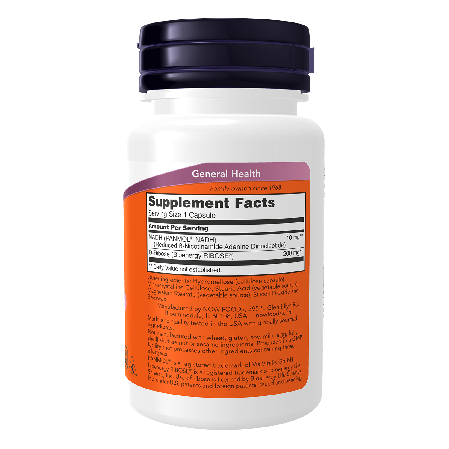 NADH 10 mg Capsules (60 ct)-cellular energy production-AlchePharma