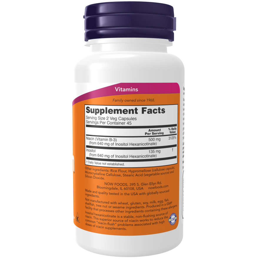 Flush-Free Niacin 250 mg Veg Capsules-Vitamins-AlchePharma