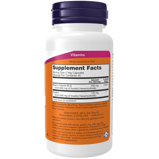 Flush-Free Niacin 250 mg Veg Capsules-Vitamins-AlchePharma