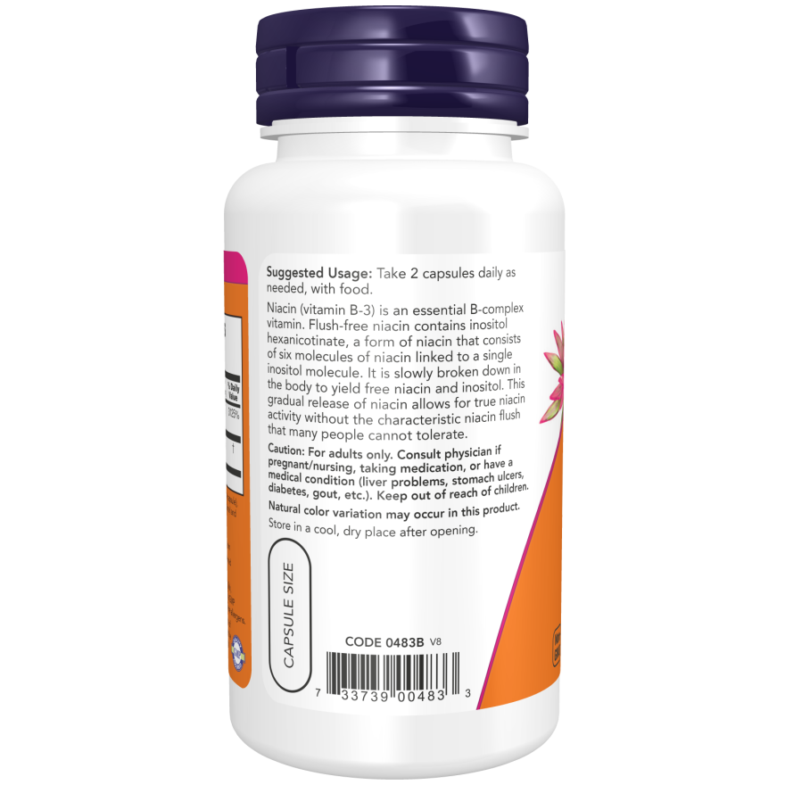 Flush-Free Niacin 250 mg Veg Capsules-Vitamins-AlchePharma