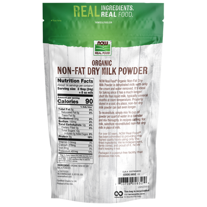Non-Fat Dry Milk Powder 12 Oz., Organic-Natural Foods-AlchePharma