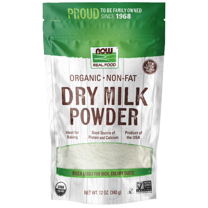 Non-Fat Dry Milk Powder 12 Oz., Organic-Natural Foods-AlchePharma
