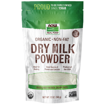 Non-Fat Dry Milk Powder 12 Oz., Organic-Natural Foods-AlchePharma