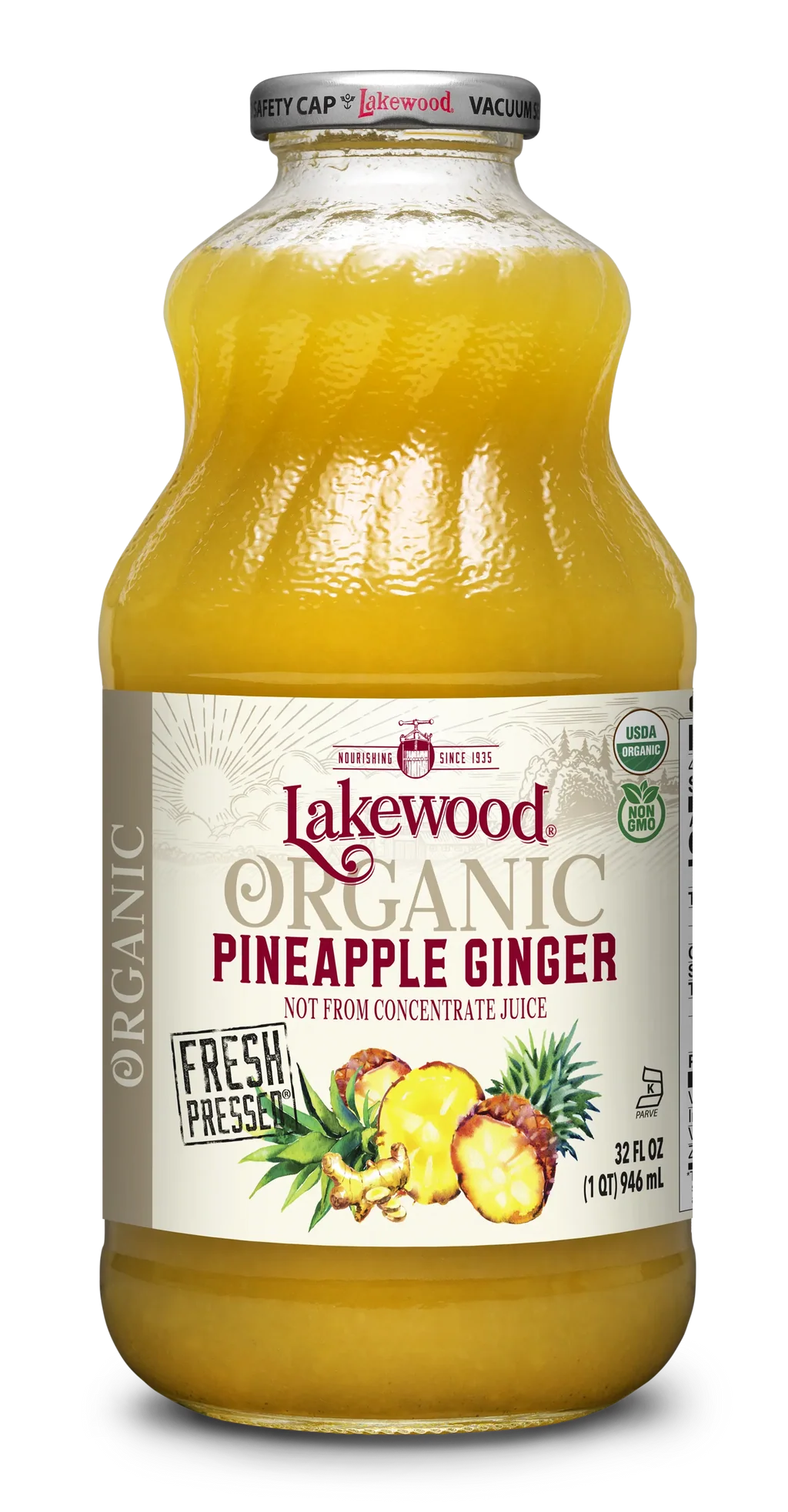 Pineapple Ginger Juice - Organic - 32 Fl. Oz.