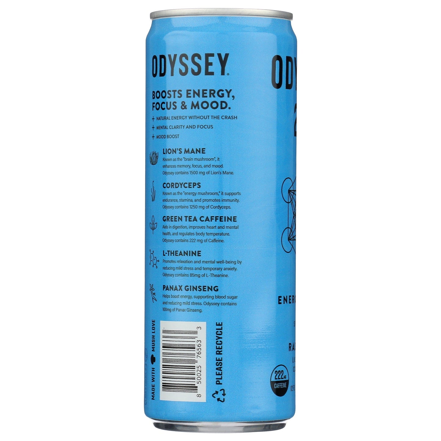 Odyssey 222 (Energy + Focus) with Lion's Mane & Cordyceps-Energy Drink-AlchePharma