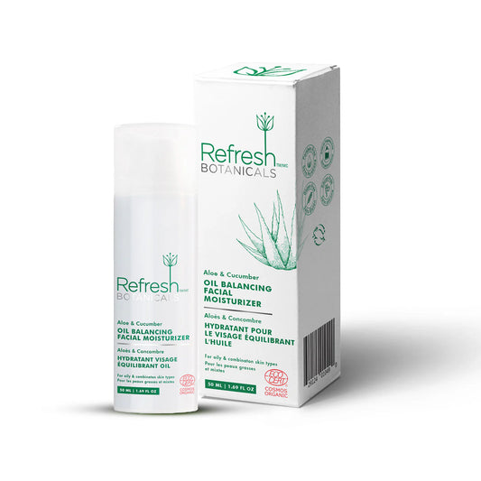 Oil Balancing Facial Moisturizer - Aloe & Cucumber - 50 mL