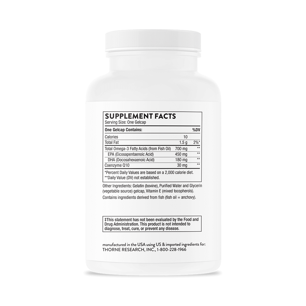 Omega-3 with CoQ10 90 Gelcaps-fatty acids-AlchePharma