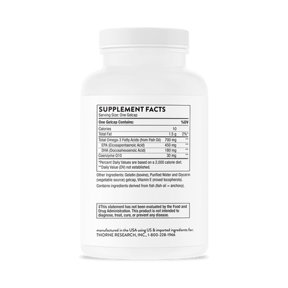 Omega-3 with CoQ10 90 Gelcaps-fatty acids-AlchePharma