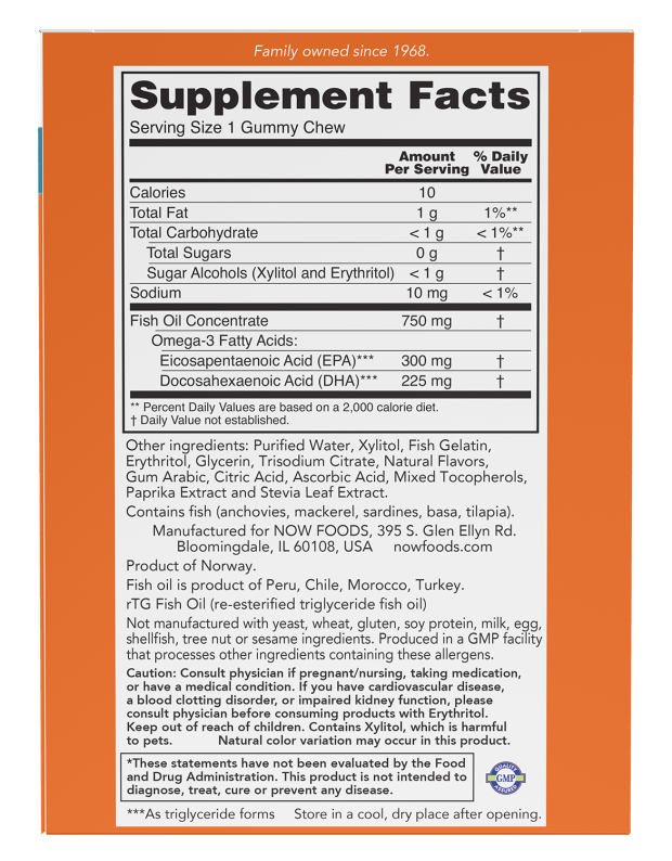 Omega-3 Fish Oil Gummy Chews