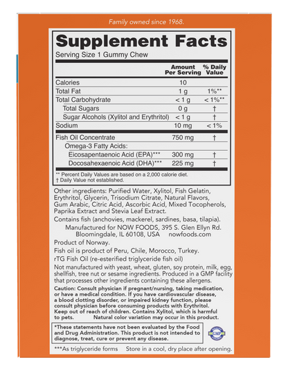 Omega-3 Fish Oil Gummy Chews