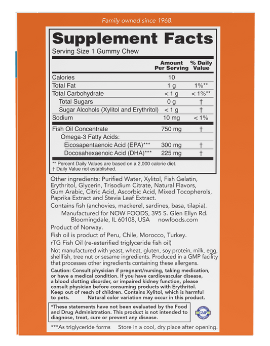 Omega-3 Fish Oil Gummy Chews