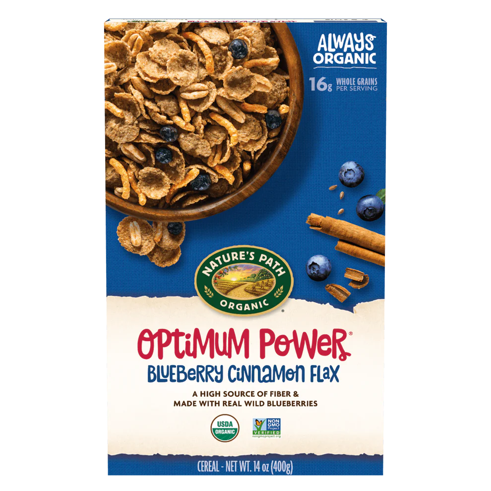 Optimum Power Blueberry Cinnamon Flax Cereal - 14 Oz.