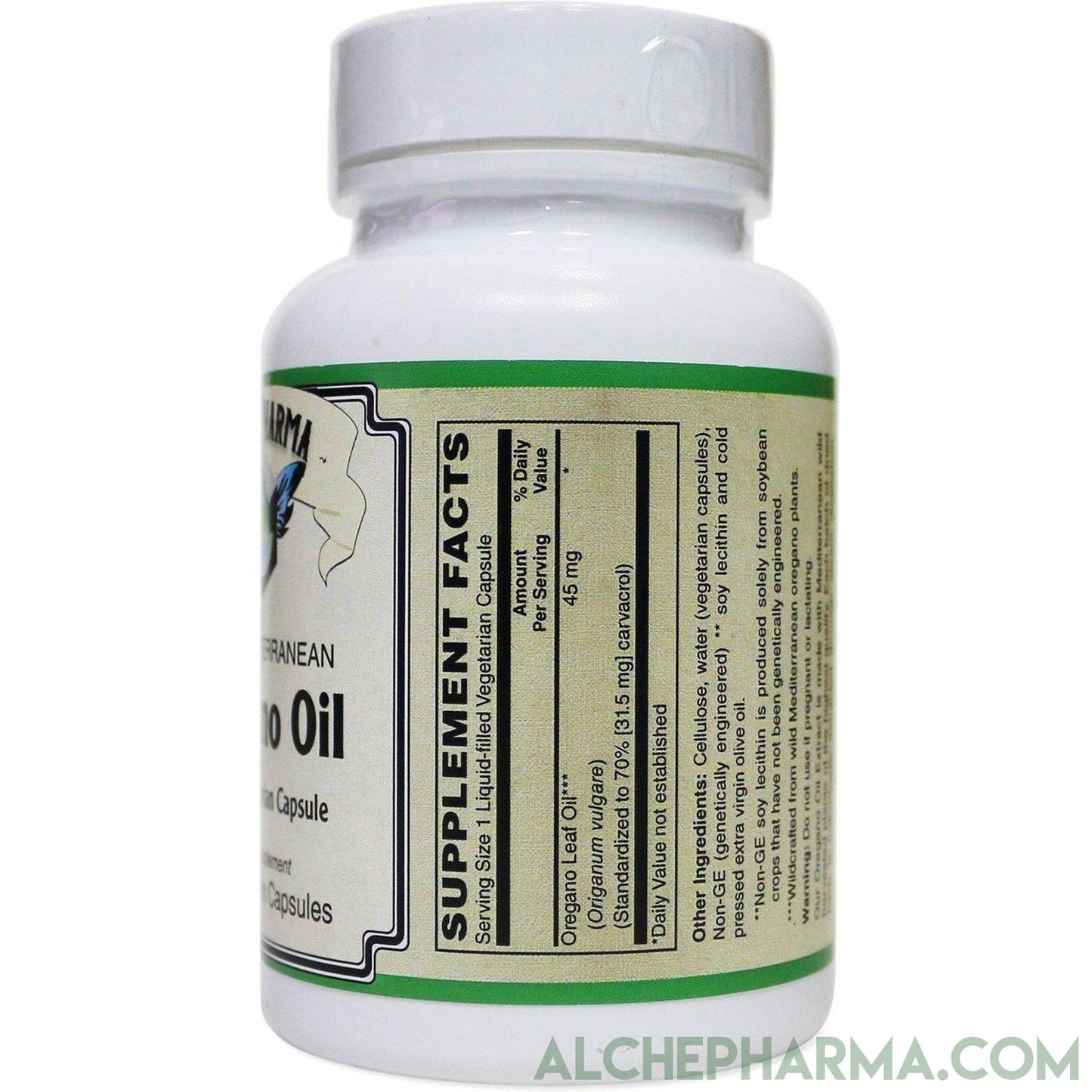 Wild Mediterranean Oregano Oil Liquid Filled Capsules - AlchePharma