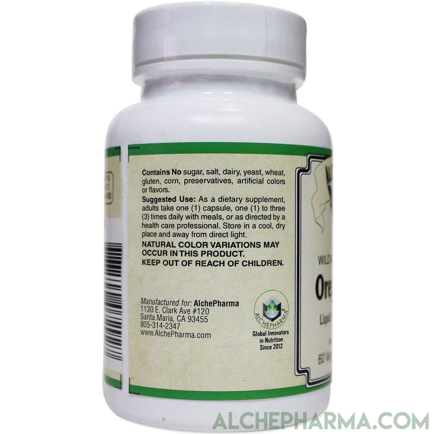 Wild Mediterranean Oregano Oil Liquid Filled Capsules - AlchePharma