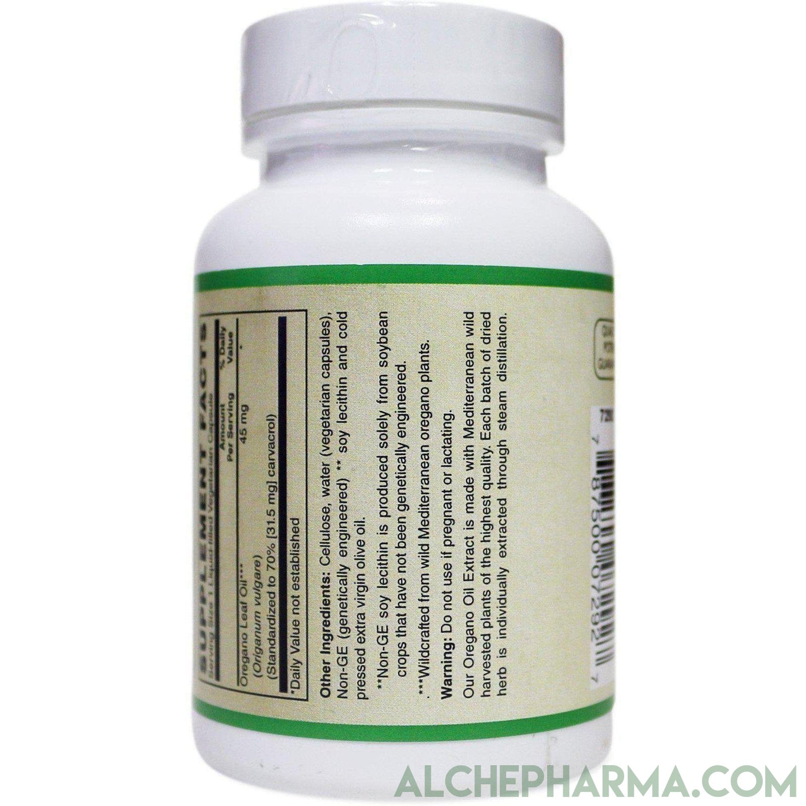 Wild Mediterranean Oregano Oil Liquid Filled Capsules - AlchePharma