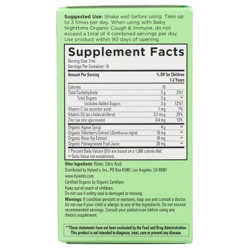 Organic Baby Cough & Immune Daytime-Kids Vitamin-AlchePharma