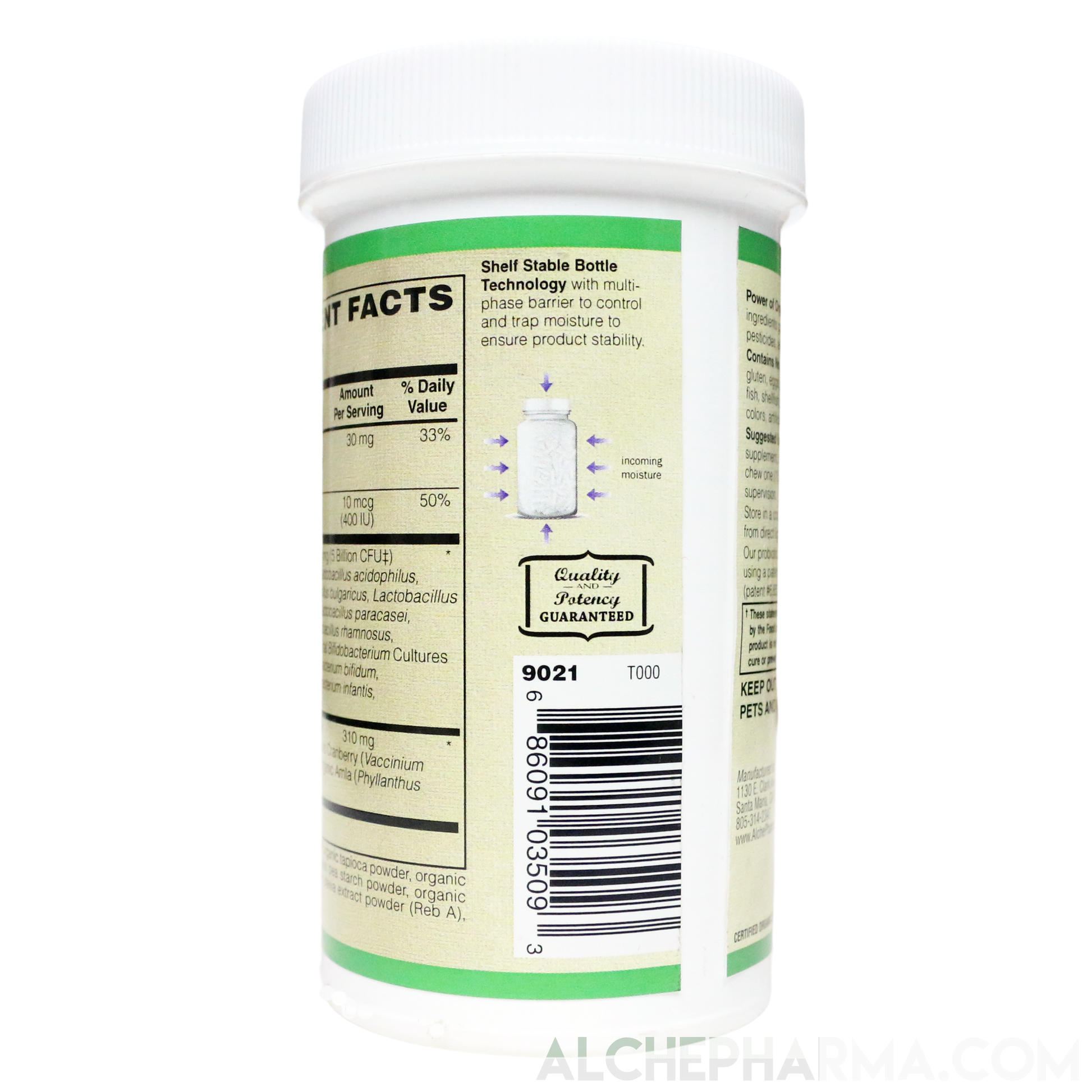 Organic Kids Comfort ( Comprehensive Probiotic -USDA Organic ) Vegan Chewable-Probiotic-AlchePharma