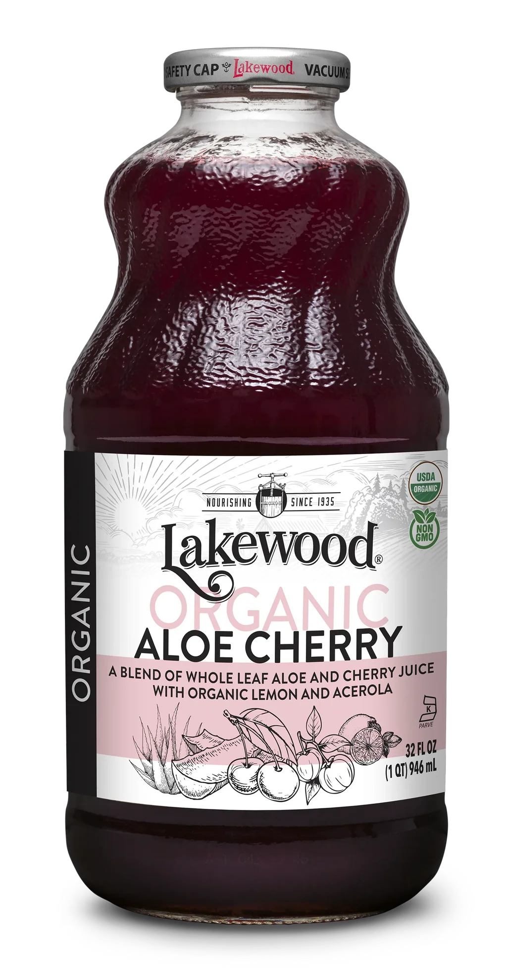 Aloe Cherry Juice - Organic - 32 Oz.