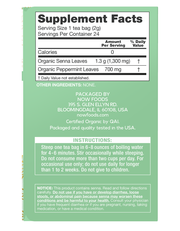 Senna Mint Tea, Organic