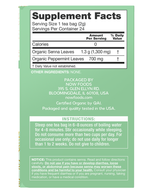 Senna Mint Tea, Organic