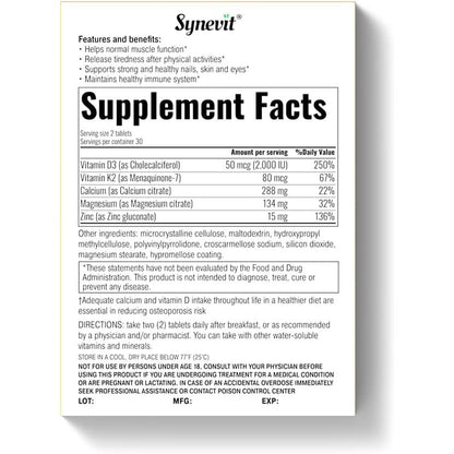 Osteofect - Bone Support Complex - 60 Tablets-Bone Health-AlchePharma