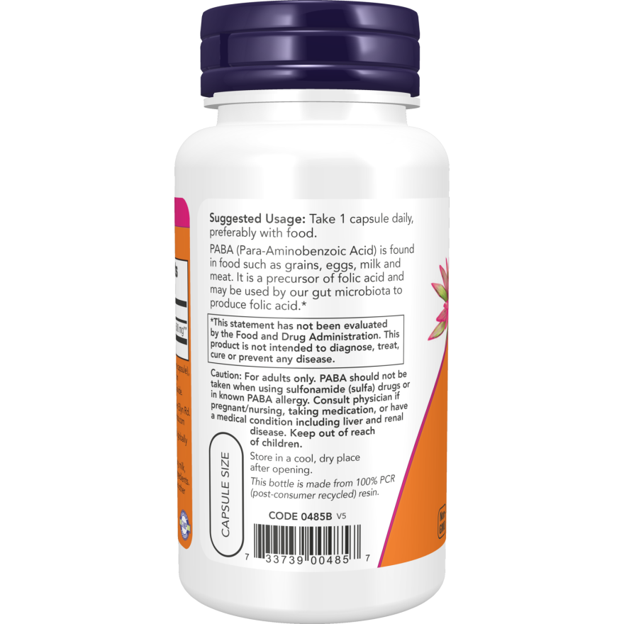 PABA 500 mg Veg Capsules-Vitamins-AlchePharma